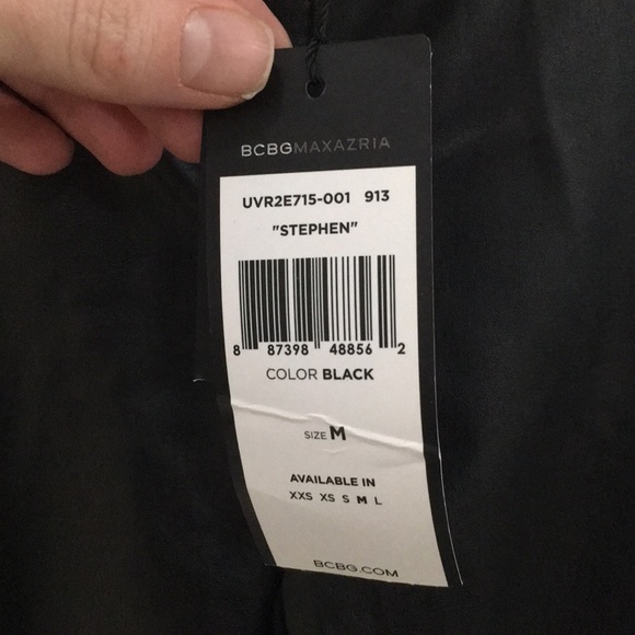 BCBG Stephen pleather stripe pant - Picture 5 of 10